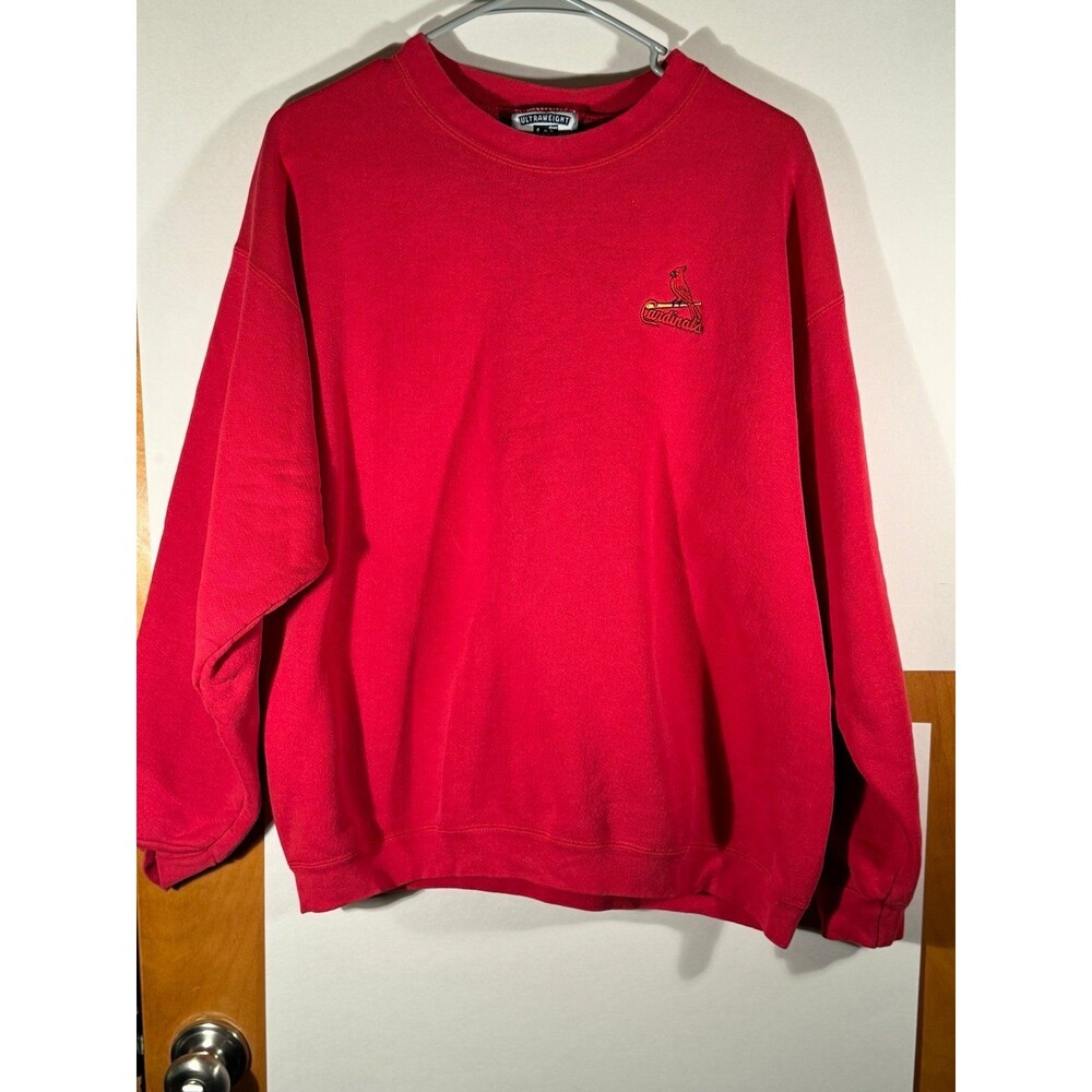 Vintage St Louis Cardinals MLB Baseball Crewneck Sweater Lee Large USA‎